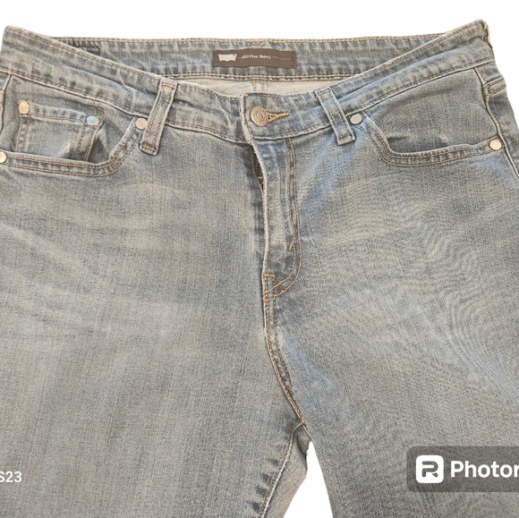 Levis MidRise Skinny Jeans Women's  Size 12 Light Blue - Picture 4 of 13